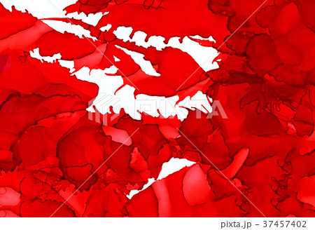 Abstract raster splattered redのイラスト素材 [37457402] - PIXTA