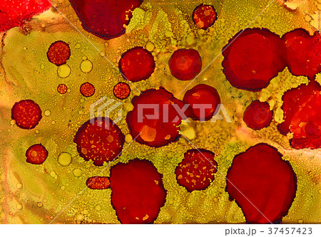 Abstract red spots on earth green Abstract red spots on earth green 37457423