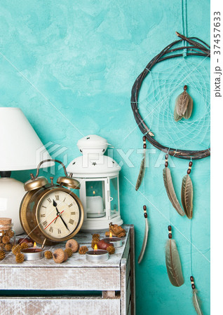 Brown cream dream catcher 37457633