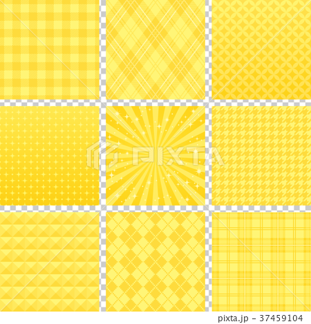 黄色 広告背景 9種のイラスト素材