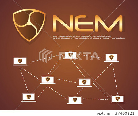 Nem blockchain style background collection Nem blockchain style background collection 37460221