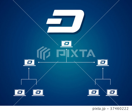 Dash blockchain background collection design 37460222