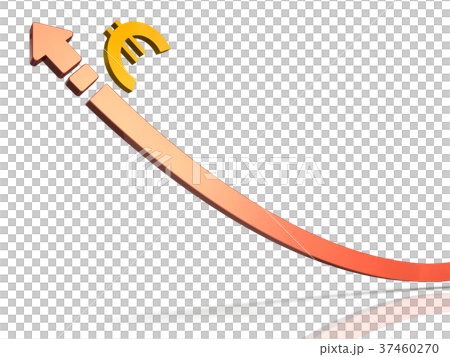 Abstract 3DCG illustrations showing expectations for a booming economy 37460270