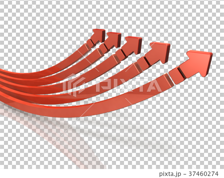 Abstract 3DCG illustrations representing teamwork 37460274