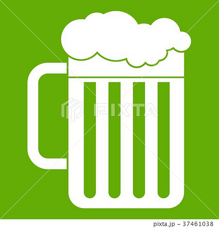 Beer mug icon green Beer mug icon green 37461038
