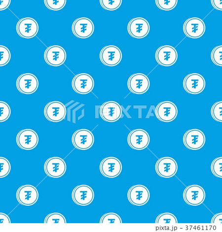 Tugrik coin pattern seamless blue Tugrik coin pattern seamless blue 37461170