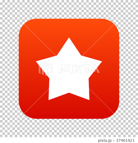 Star icon digital red Star icon digital red 37461921