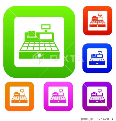Sale cash register set color collection 37462013