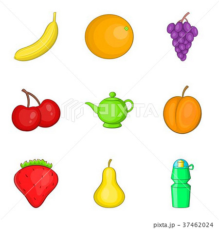 Tincture icons set, cartoon style 37462024