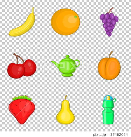Tincture icons set, cartoon style 37462024