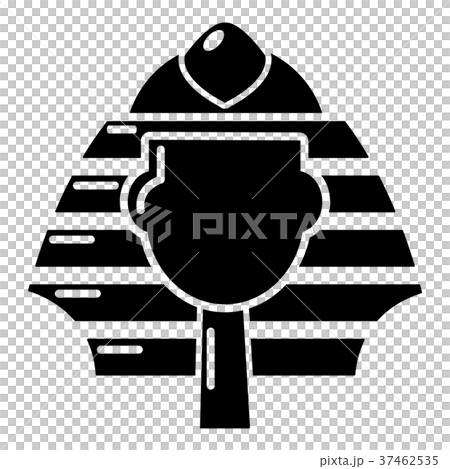Pharaoh icon, simple black style 37462535