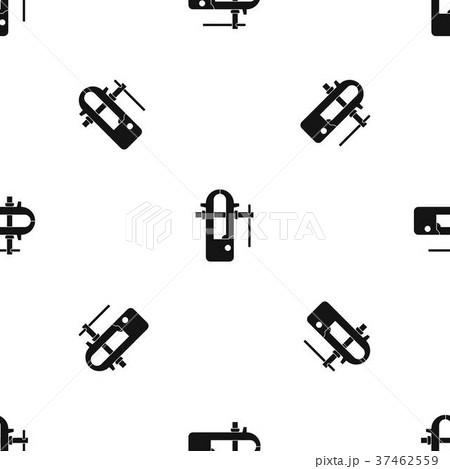 Blacksmiths vice pattern seamless black Blacksmiths vice pattern seamless black 37462559