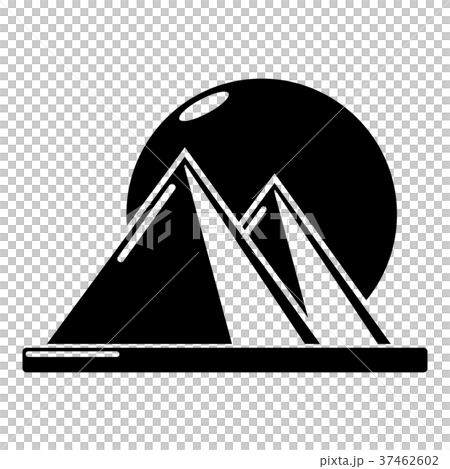 Pyramid egypt icon, simple black style Pyramid egypt icon, simple black style 37462602