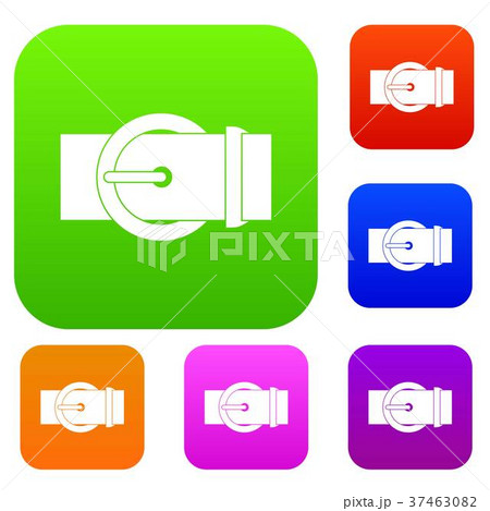 Circle belt buckle set color collection 37463082