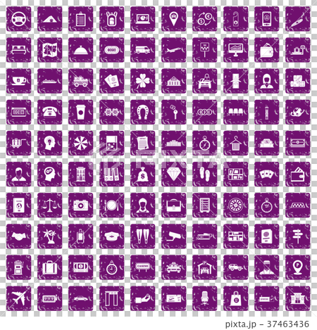 100 paying money icons set grunge purple 100 paying money icons set grunge purple 37463436