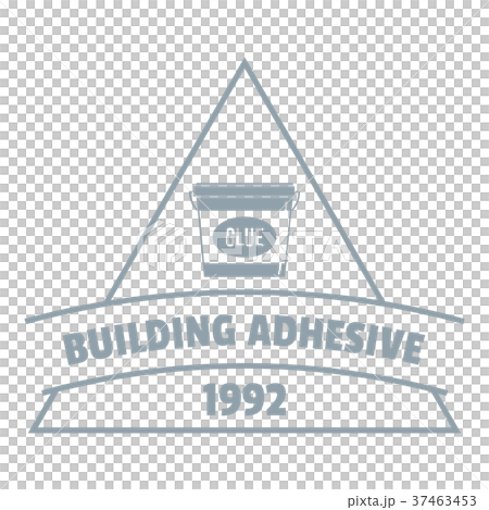 Building adhesive logo, gray monochrome style 37463453