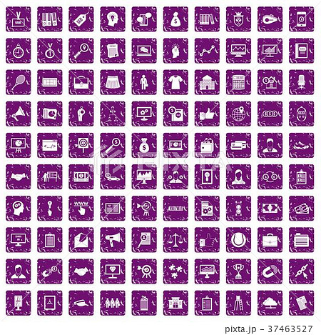 100 partnership icons set grunge purple 100 partnership icons set grunge purple 37463527