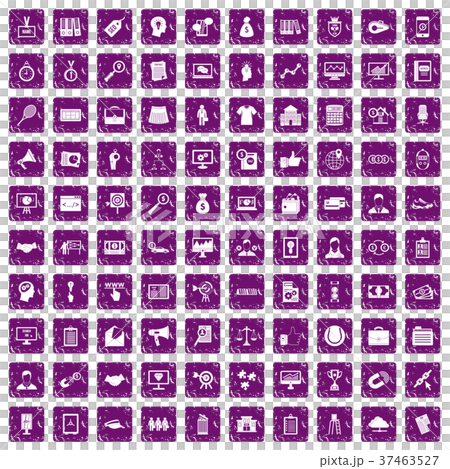 100 partnership icons set grunge purple 100 partnership icons set grunge purple 37463527