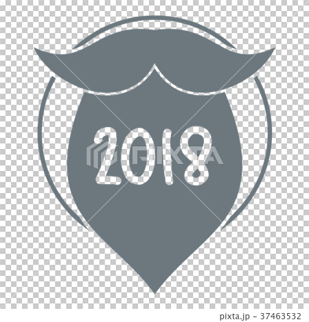 Beard logo, simple gray style Beard logo, simple gray style 37463532