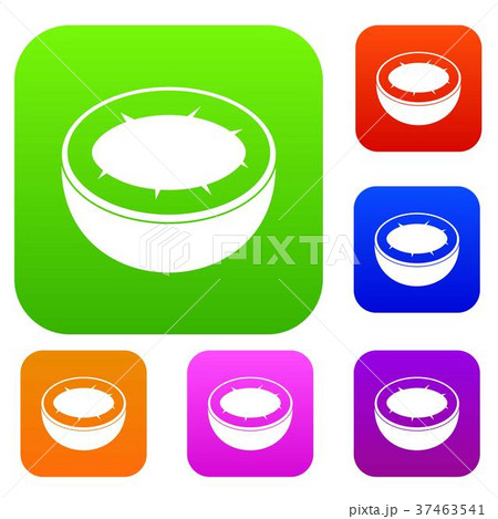 Half of coconut set color collection Half of coconut set color collection 37463541