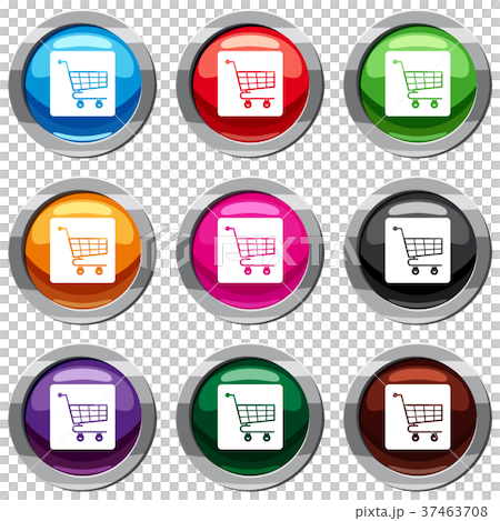 Shopping cart set 9 collection Shopping cart set 9 collection 37463708