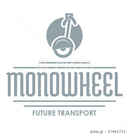 Personal mono wheel logo, simple gray style 37463725