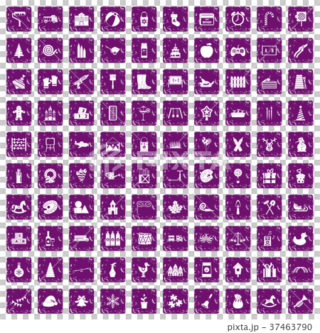 100 preschool education icons set grunge purple 100 preschool education icons set grunge purple 37463790