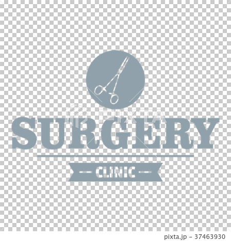 Surgery clinic logo, gray monochrome style 37463930
