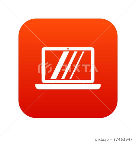 Laptop icon digital red Laptop icon digital red 37463947