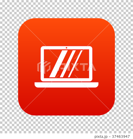 Laptop icon digital red Laptop icon digital red 37463947