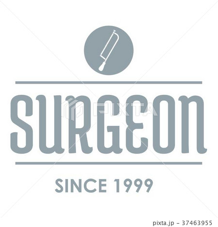 Surgeon logo, gray monochrome style 37463955