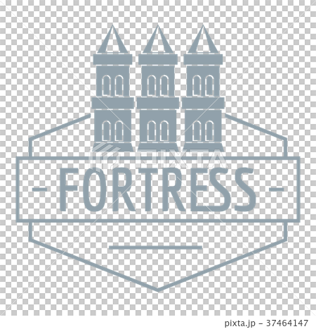 Fortress logo, simple gray style Fortress logo, simple gray style 37464147
