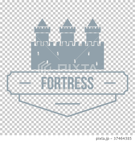 Luxury fortress logo, simple gray style Luxury fortress logo, simple gray style 37464385