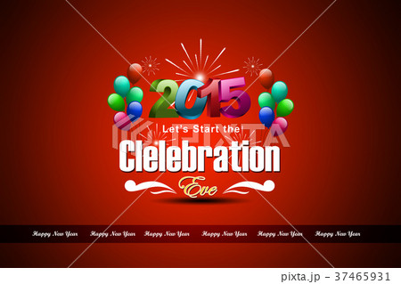Happy New Year 2015 celebration concept 37465931
