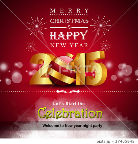 Happy New Year 2015 celebration concept 37465948