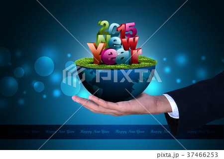 Smart hand showing 2015 new year Smart hand showing 2015 new year 37466253