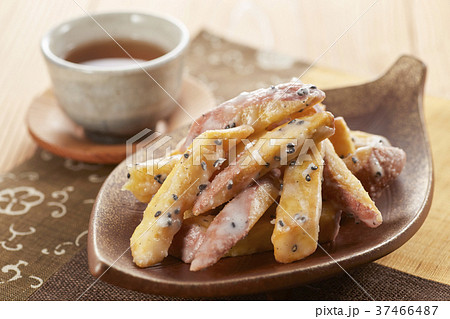 大学いも　ほうじ茶 37466487