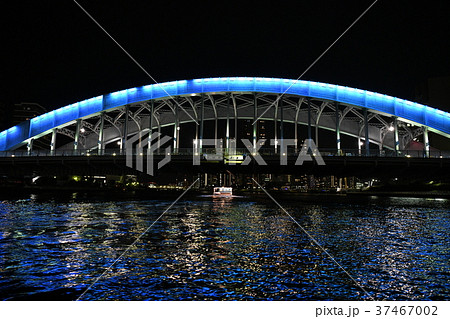 日本の東京都市景観・永代橋 37467002