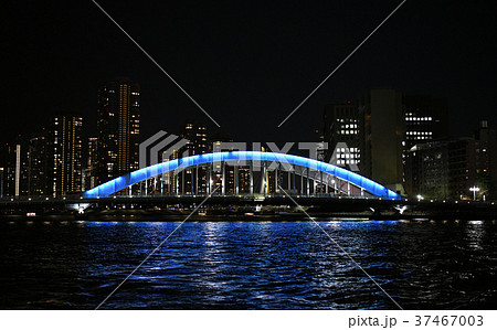日本の東京都市景観・永代橋 37467003