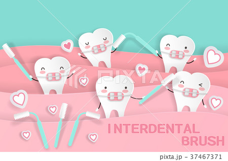 cute cartoon tooth 37467371