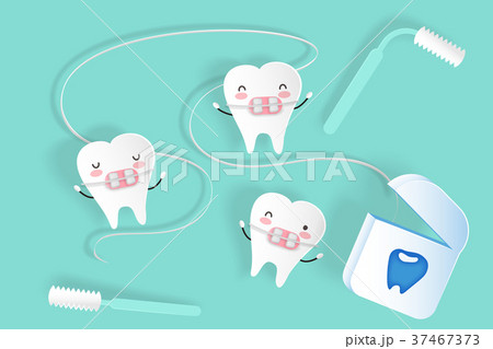 cute cartoon tooth 37467373