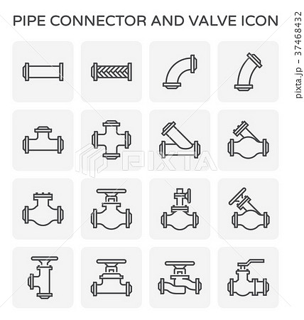 pipe connector icon 37468432
