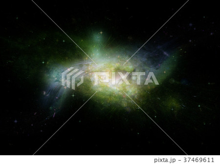 Stars, dust and gas nebula in a far galaxy 37469611