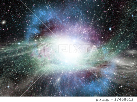 Stars, dust and gas nebula in a far galaxy Stars, dust and gas nebula in a far galaxy 37469612