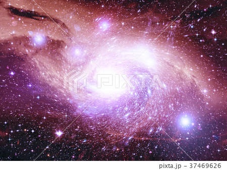 Stars, dust and gas nebula in a far galaxy Stars, dust and gas nebula in a far galaxy 37469626