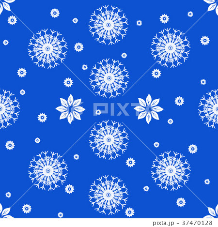 雪と花の模様 37470128