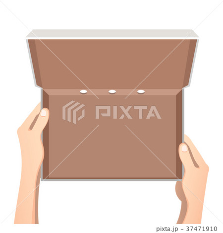 Open empty cardboard box Open empty cardboard box 37471910