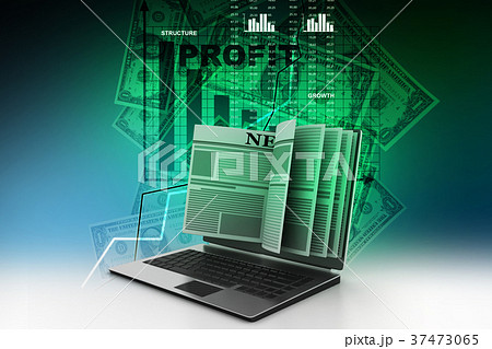 News through a laptop screen concept for online News through a laptop screen concept for online 37473065