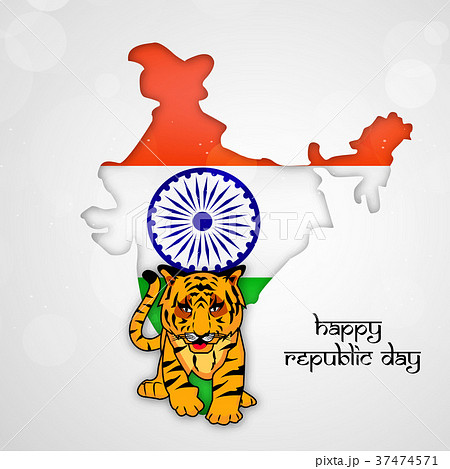 illustration of Indian Republic Day background - Stock Illustration  [37474571] - PIXTA