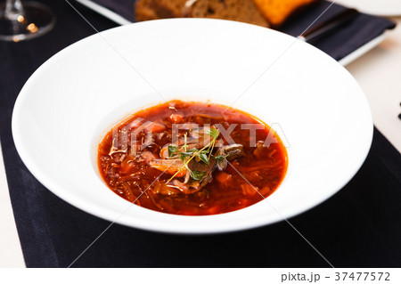 Borsch red-beet soup 37477572